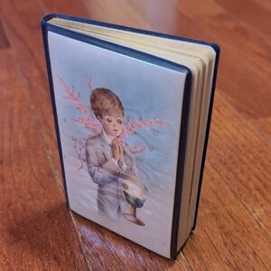 Prayer Book Illustrated Cover Gold Book Edges Blessed Trinity Missal